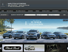 Tablet Screenshot of napletonlincolnofbourbonnais.com